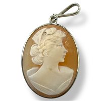 Anhänger Mandile 1922 Dame Cammei  in Silber Conchiglia 2MCICM154